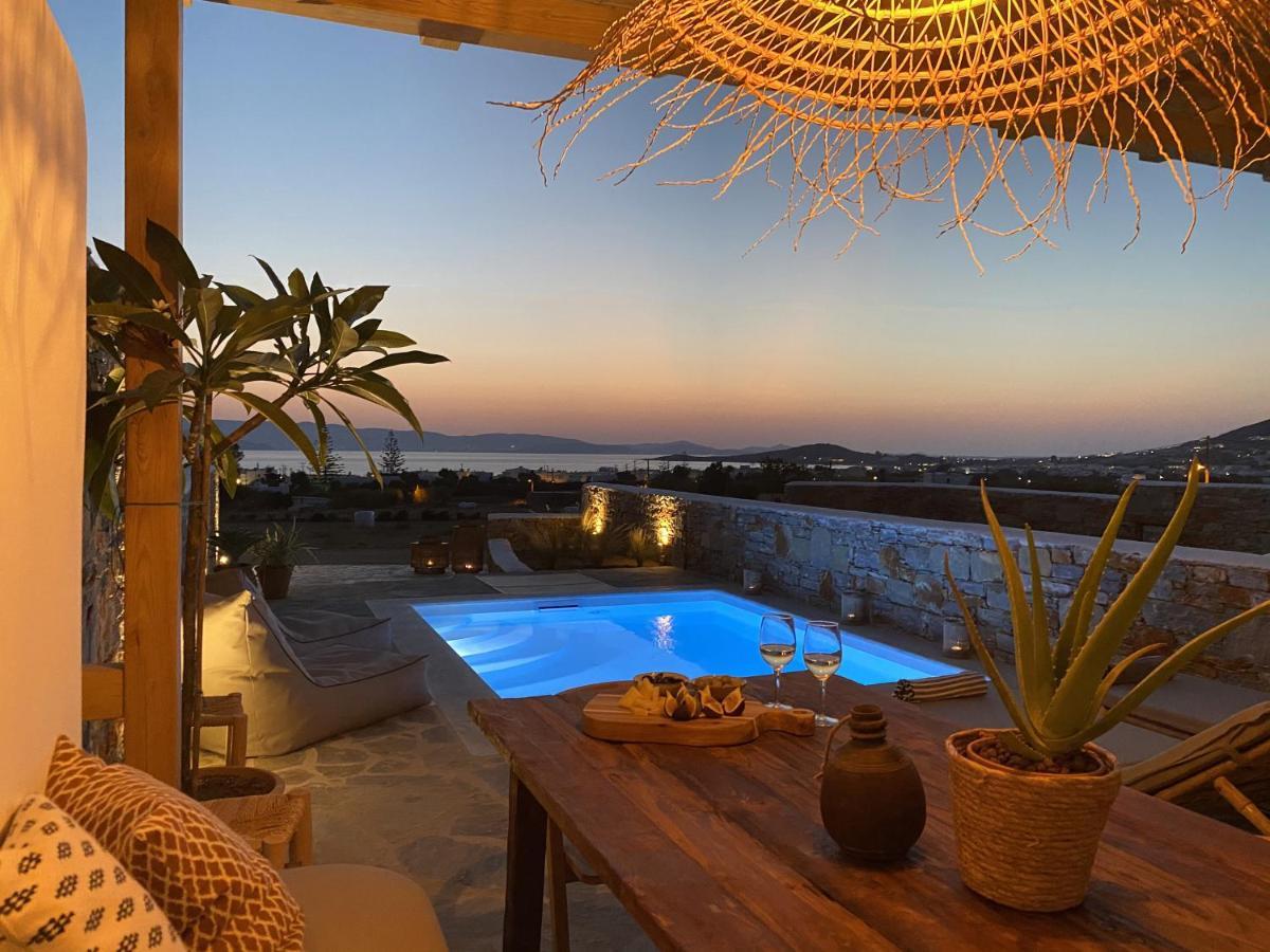Villa Ypsilon Naxos - Luxury Holiday House With Amazing Sea View & Private Pool Αγία Άννα Εξωτερικό φωτογραφία